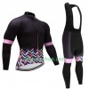 Fietskleding Dames (Fietsshirt Lange Mouw + Lange Koersbroek) 2017 CCC Liv N006
